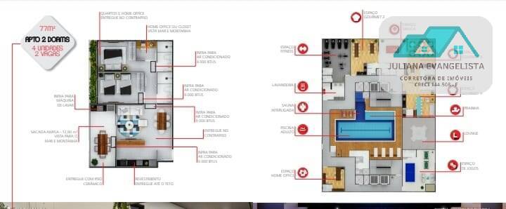 Apartamento à venda com 1 quarto, 39m² - Foto 8