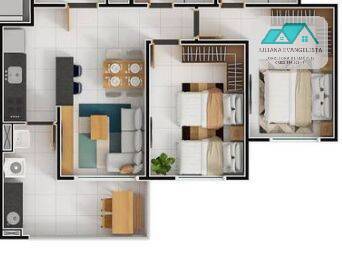 Apartamento à venda com 2 quartos, 60m² - Foto 5